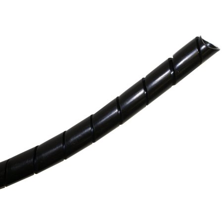Kable Kontrol Kable Kontrol® ECO-LITE Spiral Cable Wrap - 1/2" Inside Diameter - 100 Ft Roll - Black Polyethylene SPW-ECO-500-BK